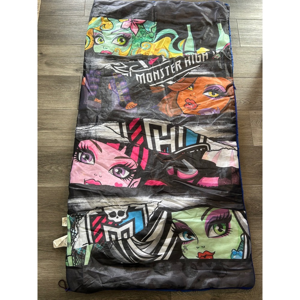 Monster High Sleeping Bag Kids 2012 Mattel Ghoulia Frankie Draculaura Clawdeen‎